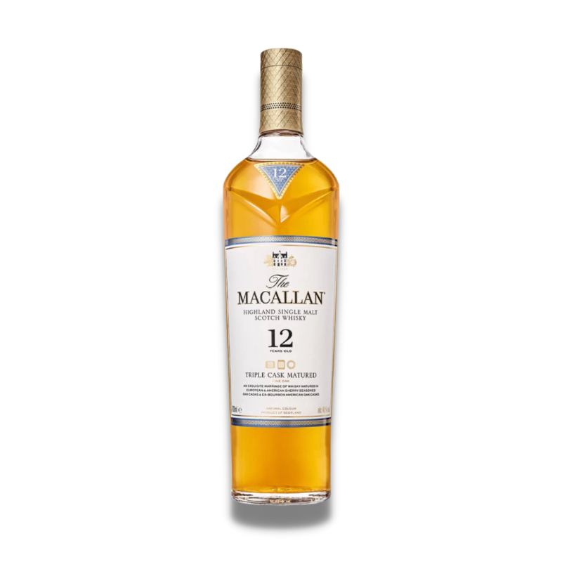 Scotch Whisky - The Macallan 12 Year Old Triple Cask Highland Single Malt Scotch Whisky 700ml (ABV 40%)