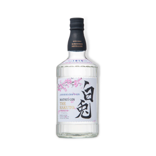 Japanese Gin - Matsui The Hakuto Premium Gin 700ml (ABV 47%)