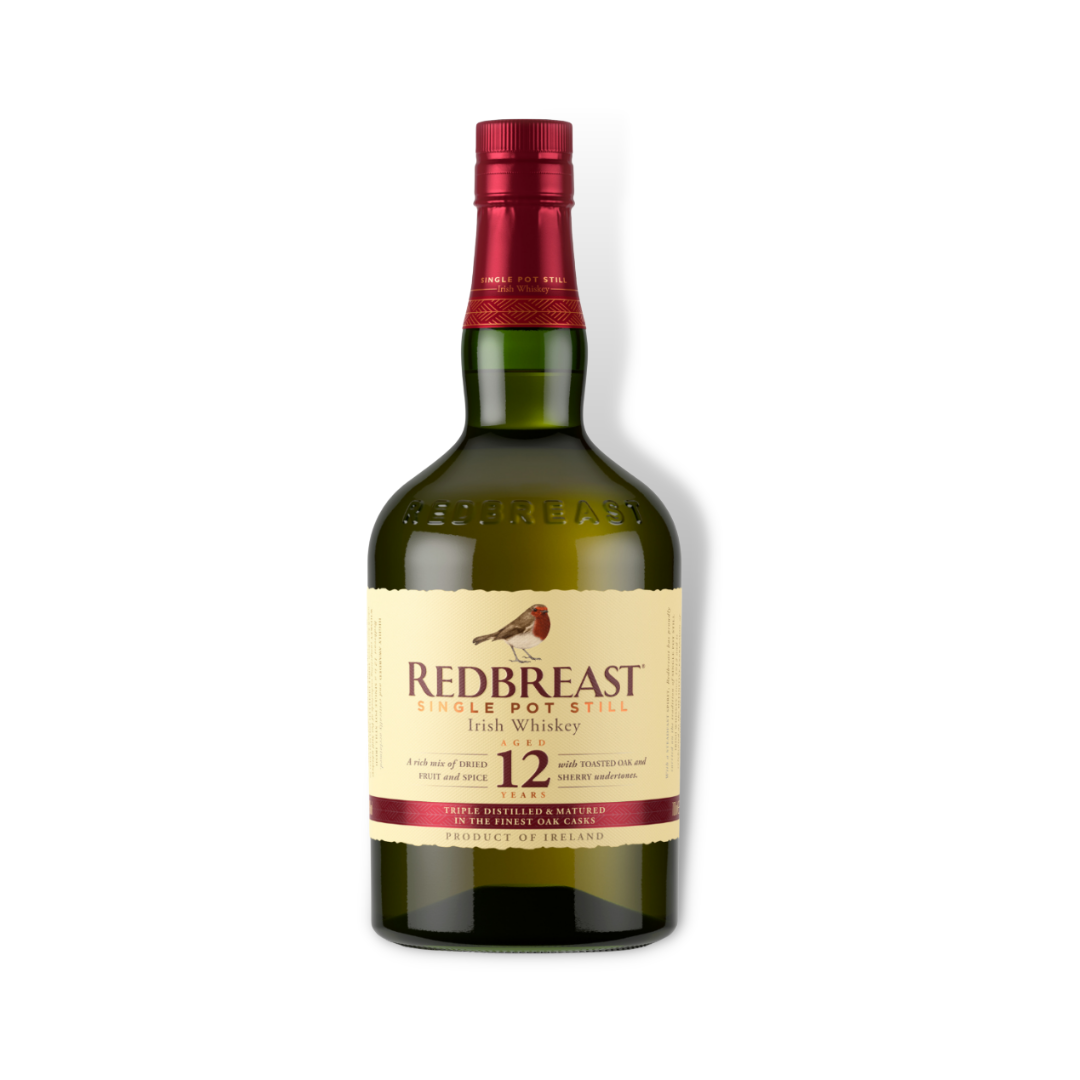 Irish Whiskey - Redbreast 12 Year Old Single Pot Still Irish Whiskey 700ml (ABV 40%)