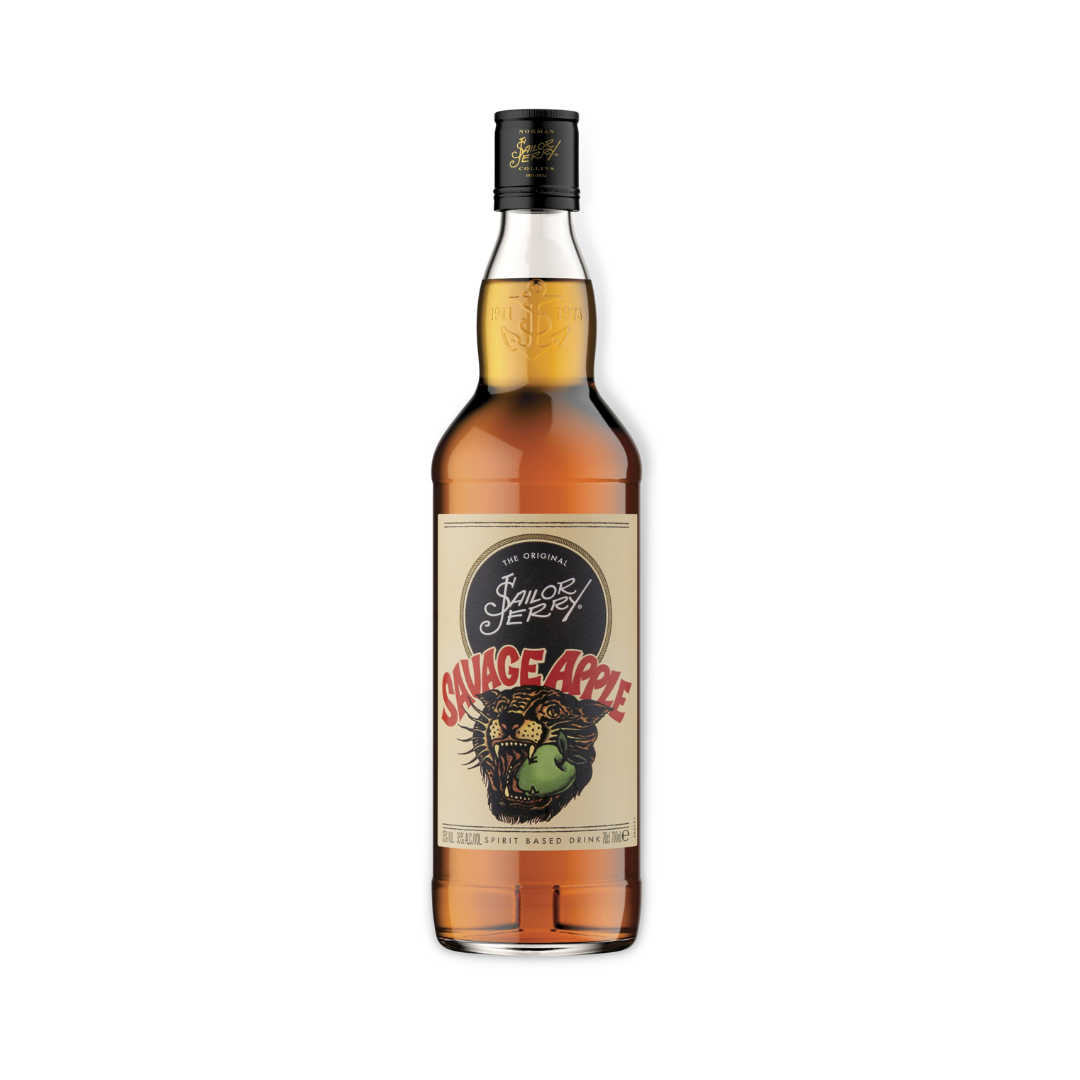 Flavoured Rum - Sailor Jerry Savage Apple Spiced Rum 700ml (ABV 35%)