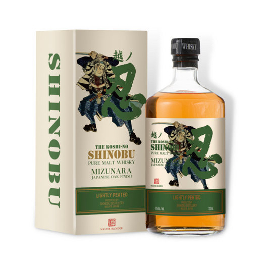 Japanese Whisky - The Shinobu Mizunara Oak Lightly Peated Pure Malt Whisky 700ml (ABV 43%)