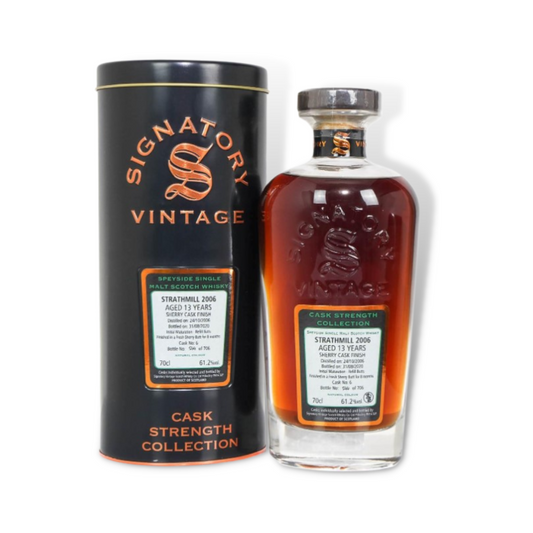 Scotch Whisky - Strathmill 2006 13 Year Old Cask Strength Single Malt Scotch Whisky 700ml (Signatory Vintage) (ABV 61.2%)