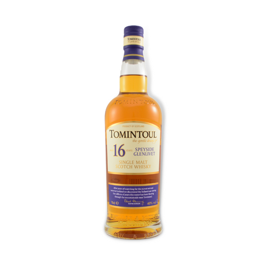 Scotch Whisky - Tomintoul 16 Year Old Speyside Glenlivet Single Malt Scotch Whisky 700ml (ABV 40%)