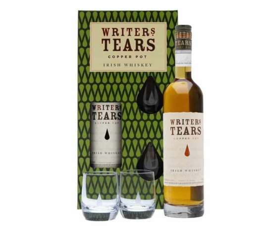 Irish Whiskey - Writers Tears Copper Pot & 2 Glasses Gift Pack