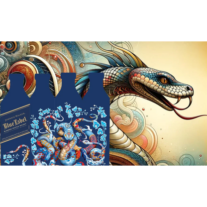 Johnnie Walker Blue Label Lunar New Year 2025 Year of The Snake x James Jean Blended Scotch Whisky 750ml (ABV 40%)