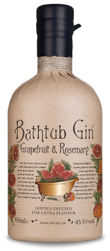 Gin - Ableforths Bathtub Gin - Grapefruit & Rosemary 700ml (ABV 40.3%)