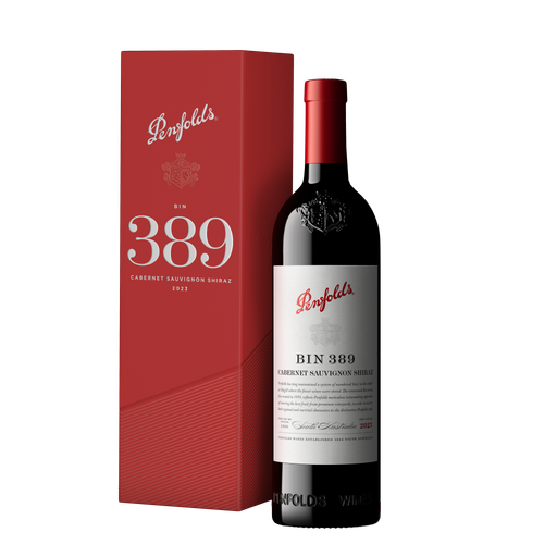 Red Wine - Penfolds Bin 389 Cabernet Shiraz 2023 Giftbox 750ml (ABV 14.5%)