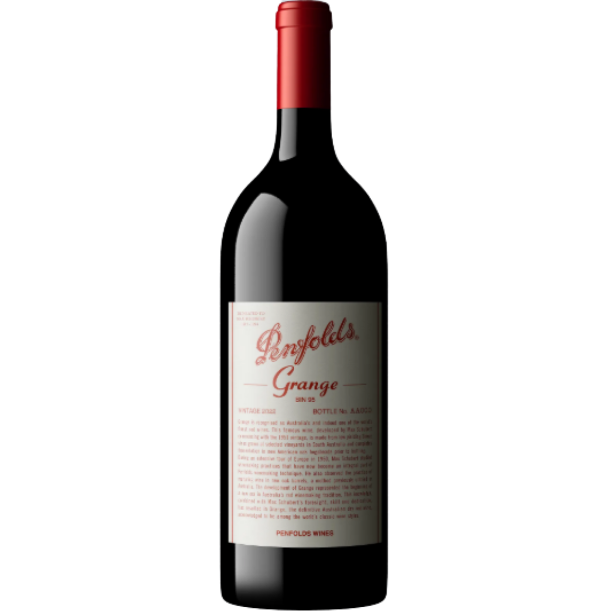 Red Wine - Penfolds Grange Shiraz 2022 750ml (ABV 14.5%)