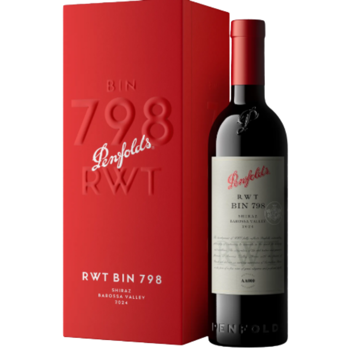 Red Wine - Penfolds Bin 798 Rwt Shiraz 2024 Giftbox 750ml (ABV 14.5%)