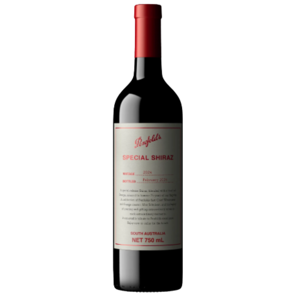 Red Wine - Penfolds Special Shiraz 2024 750ml (ABV 14.5%)