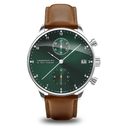 1815 Chronograph Steel / Green Sunray