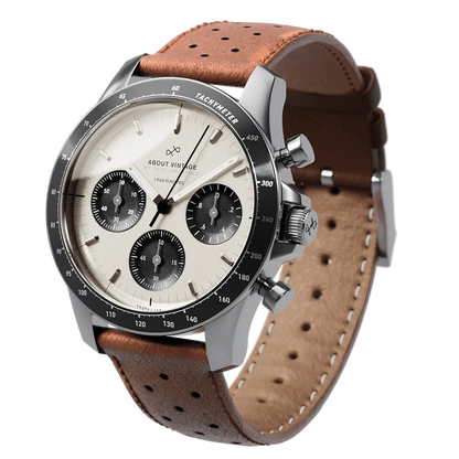 1960 Racing Chronograph Steel / Off White & Black