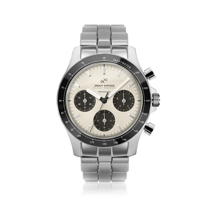 1960 Racing Chronograph Steel / Off White & Black