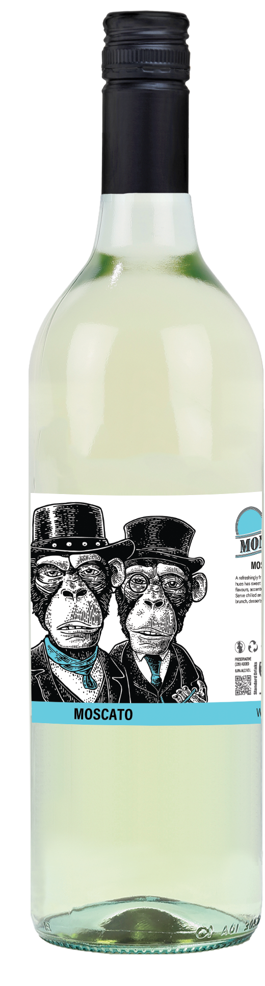 White Wine - 2 Monkeys Moscato 750ml (ABV 6%)