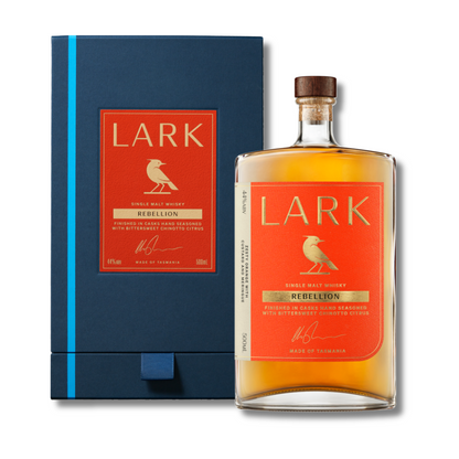 Australian Whisky - Lark Rebellion Single Malt Whisky 500ml / 100ml (ABV 44%)