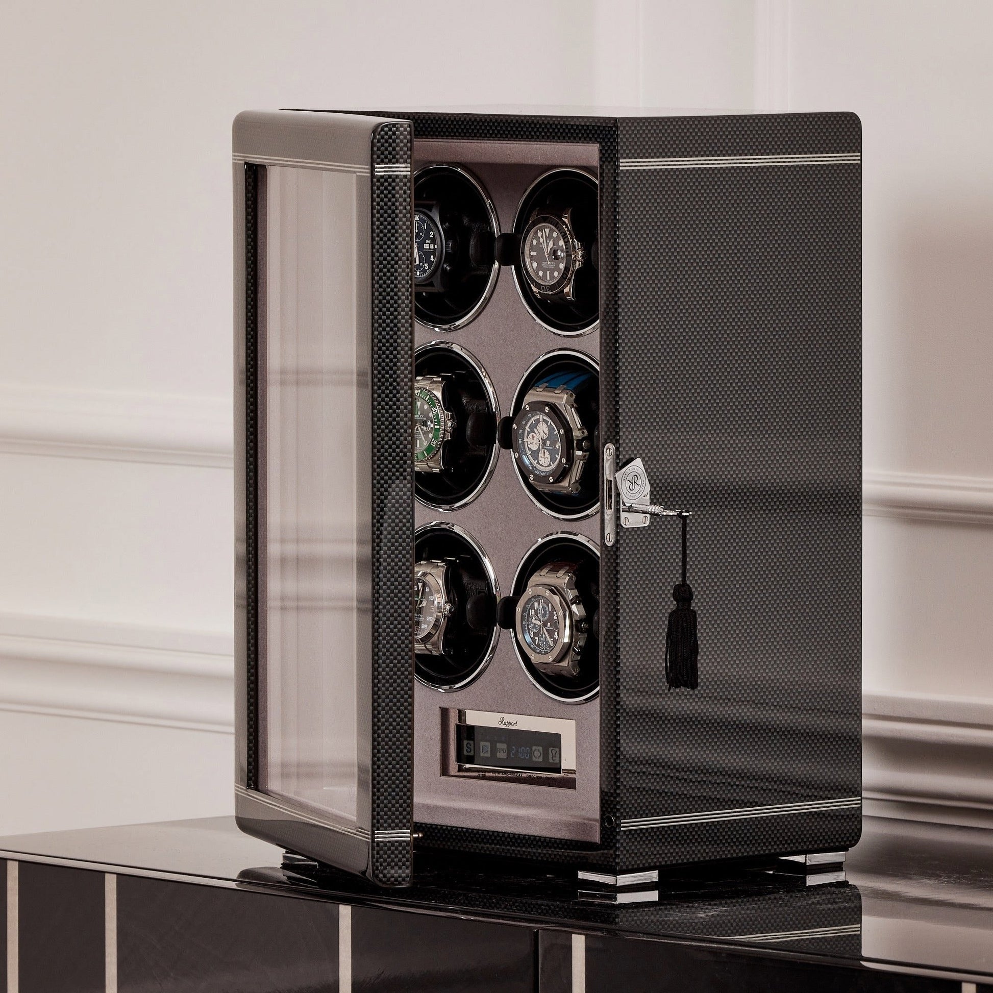 Formula Six Watch Winder - Carbon Fibre