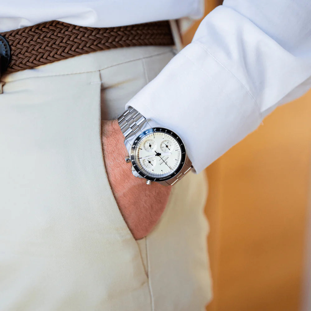 1960 Racing Chronograph Steel / Off White