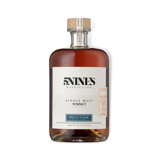Australian Whisky - 5Nines Hills Cask Single Malt Whisky 700ml (ABV 45%)