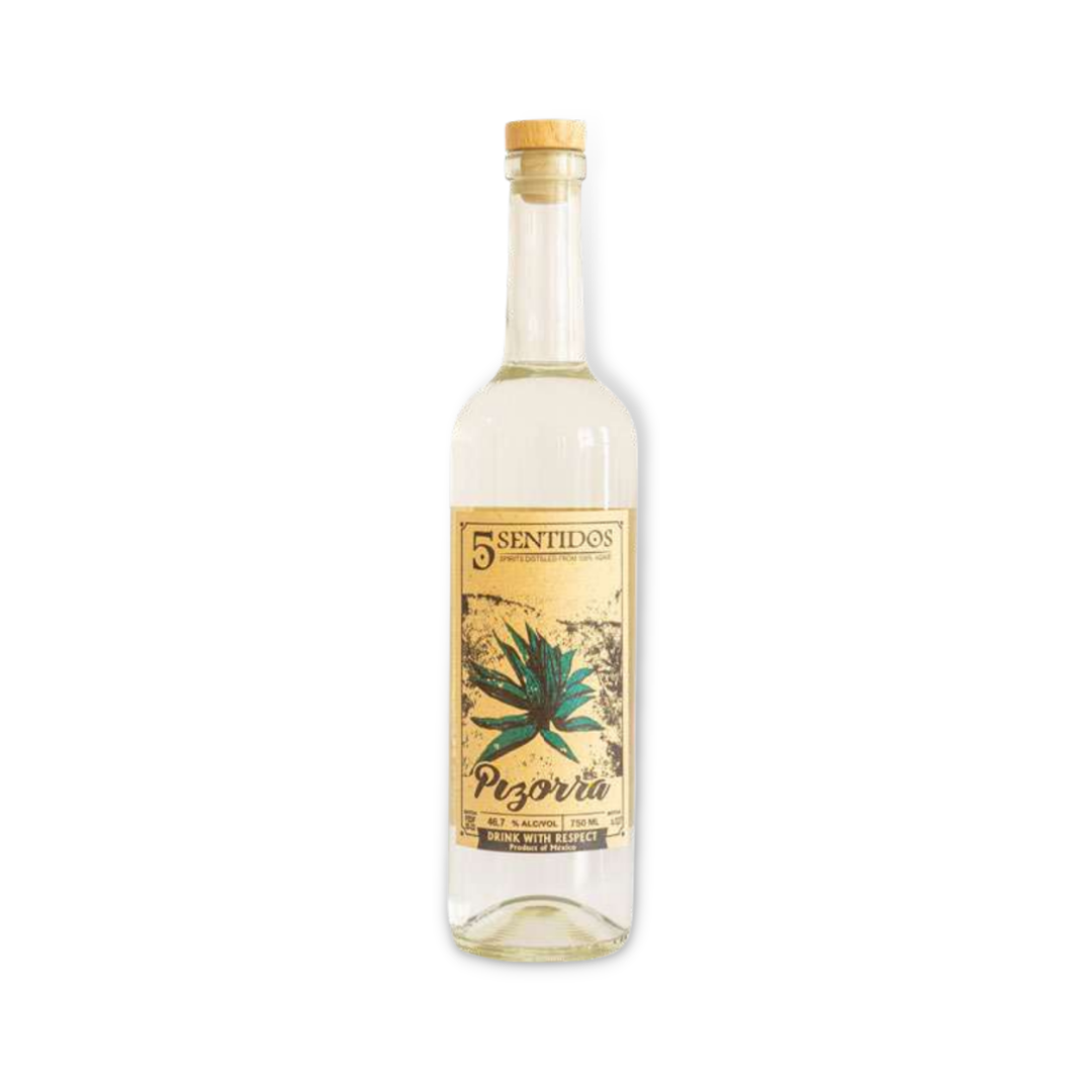 Mezcal - 5 Sentidos Glass Aged Pizorra de Puebla 750ml (ABV 46.7%)