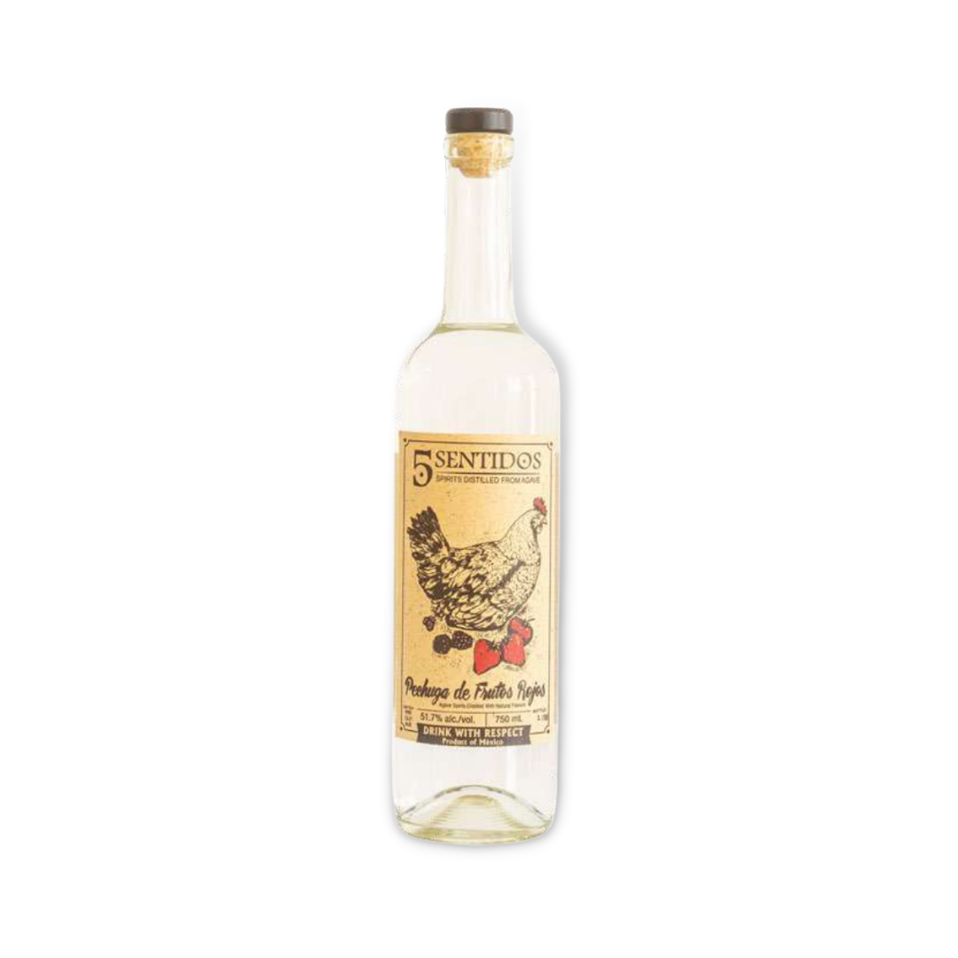 Mezcal - 5 Sentidos Red Fruit Pechuga 750ml (ABV 51.7%)