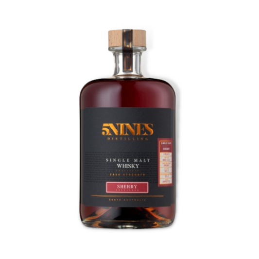 Australian Whisky - 5Nines Sherry Lightly Peat Cask Strength Single Malt Whisky 700ml (ABV 59.1%)