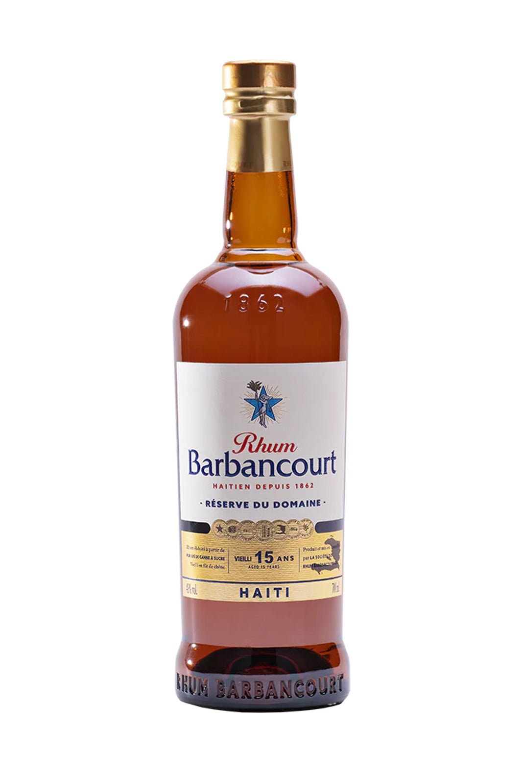 Rum - Barbancourt 15Yrs Extra Old Rum 750ml (ABV 43%)