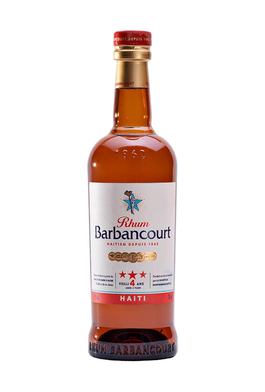 Rum - Barbancourt 4Yrs Rum 700ml (ABV 43%)