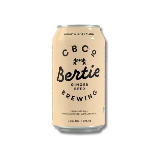Alcoholic Ginger Beer - CBCo Bertie Ginger Beer 375ml Case of 24 (ABV: 4%)