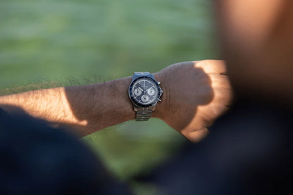 1960 Racing Chronograph Steel / Black & Off White