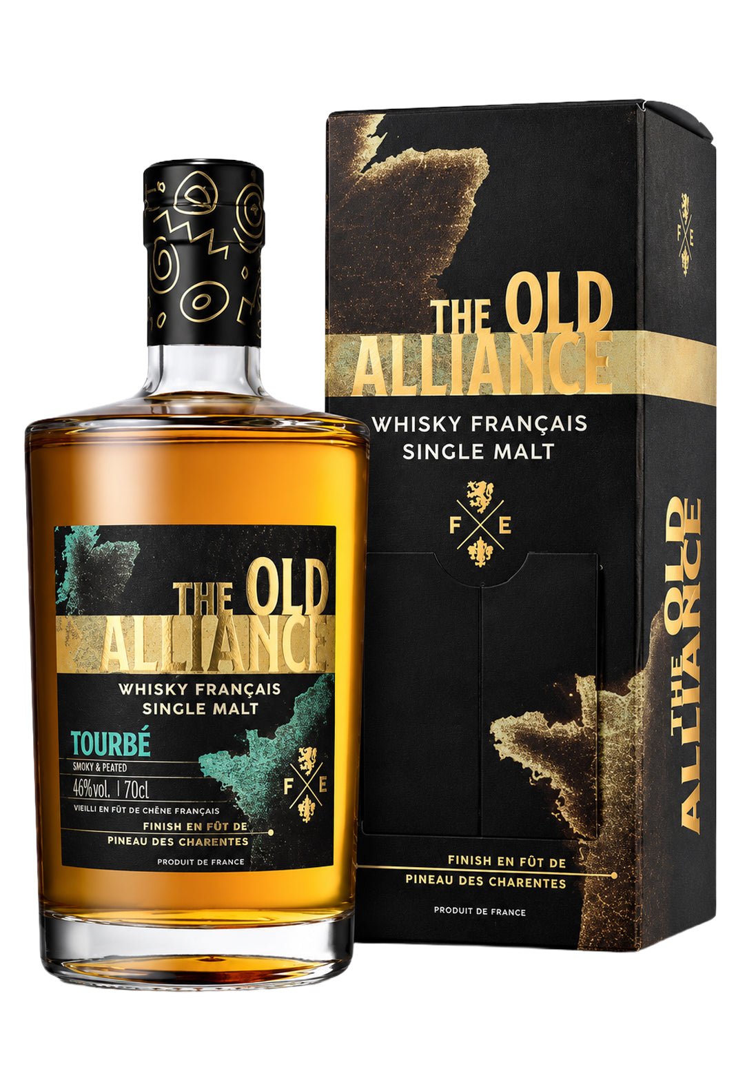 French Whisky - Mery Melrose The Old Alliance (Tourbe) Single Malt Whisky 700ml (ABV 46%)