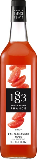 Syrup - 1883 Pink Grapefruit Syrup Glass 1Lt