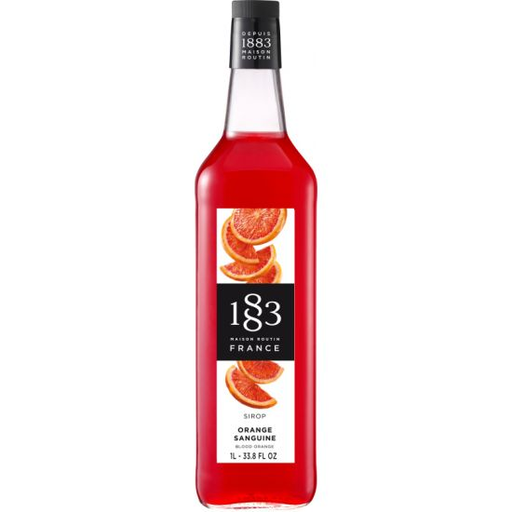 Syrup - 1883 Blood Orange Syrup Glass 1Lt