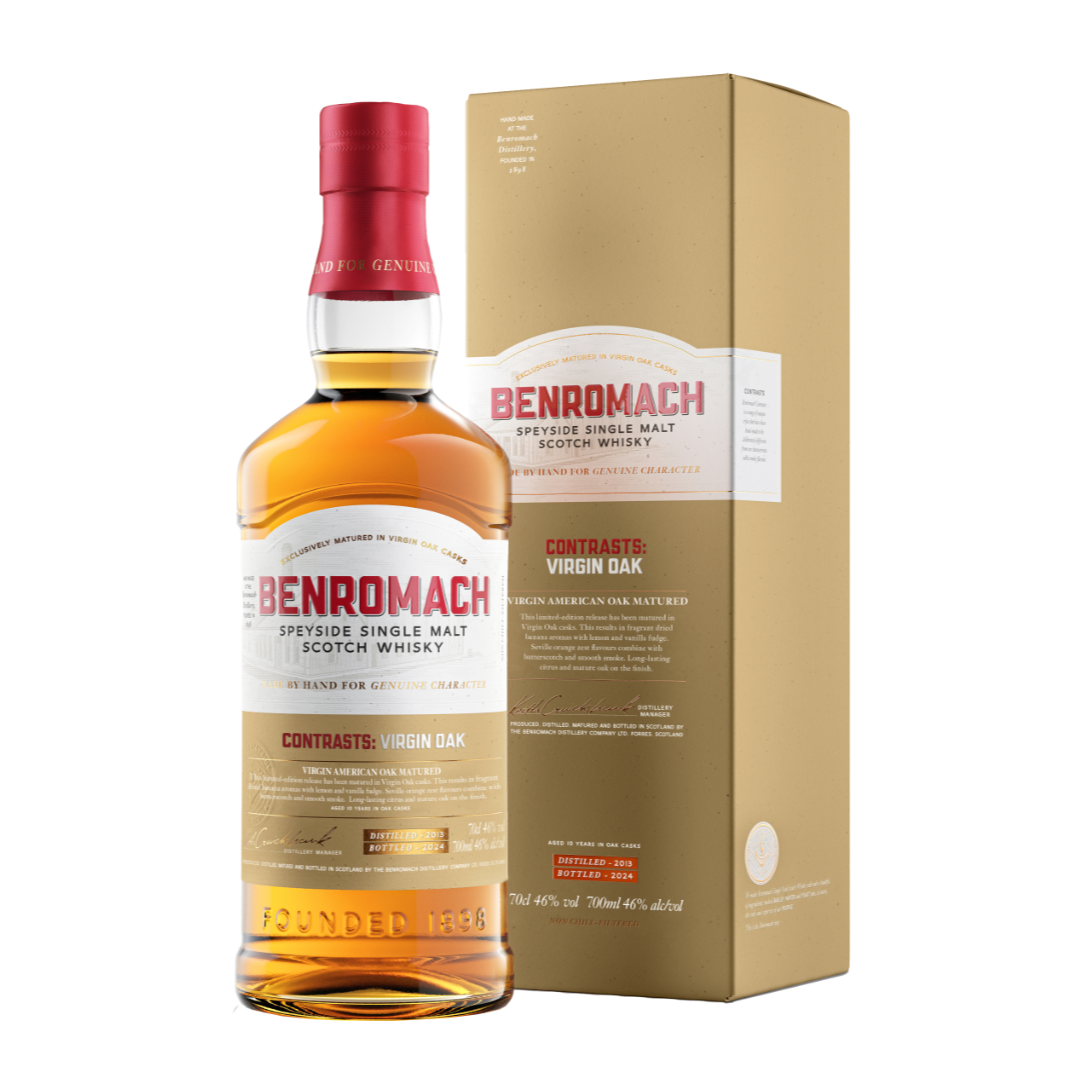 Spirits - Benromach Contrasts: Virgin Oak 700ml (ABV 46%)