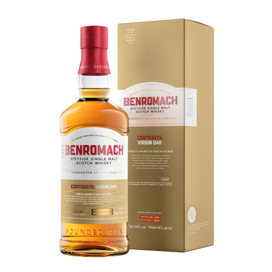 Spirits - Benromach Contrasts: Virgin Oak 700ml (ABV 46%)