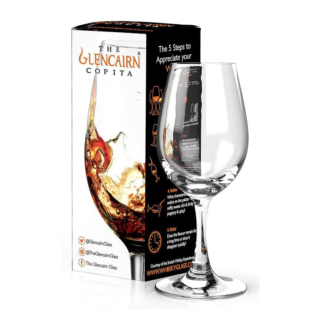 Glassware - Glencairn Crystal Copita Whisky Glass in Printed Gift Carton