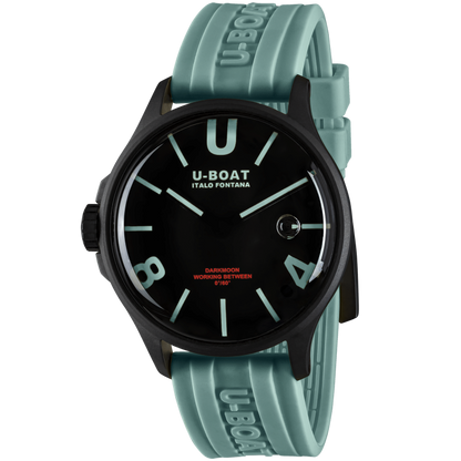 DARKMOON 44MM BK AQUAMARINE PVD