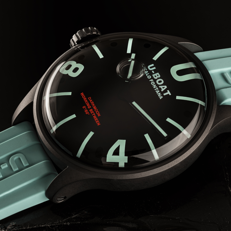 DARKMOON 44MM BK AQUAMARINE PVD