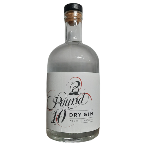 Gin - 2 Pound 10 Dry Gin 700ml (ABV 40%)