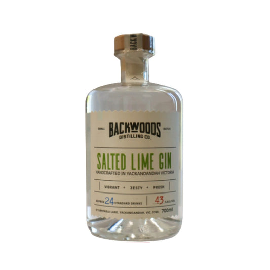 Australian Gin - Backwoods Distilling Co Salted Lime Gin 700ml (ABV 43%)