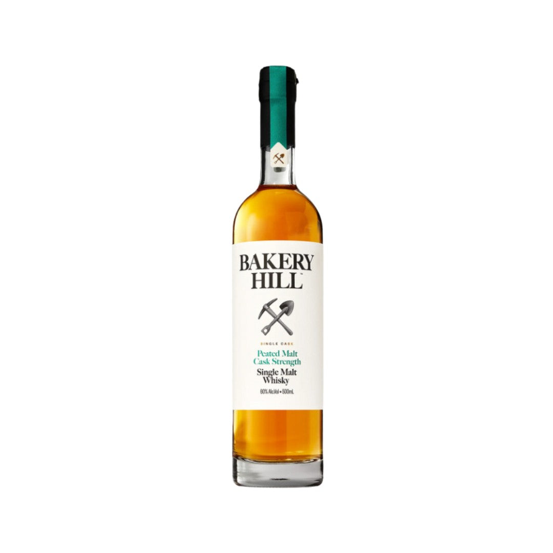 Australian Whisky - Bakery Hill Peated Cask Strength Single Malt Whisky 500ml (ABV 60%)
