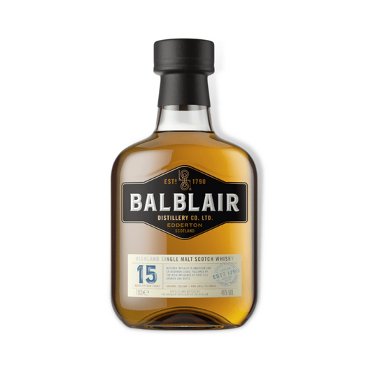 Scotch Whisky - Balblair 15 Year Old Single Malt Scotch Whisky 700ml (ABV 46%)