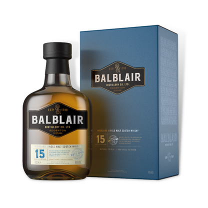 Scotch Whisky - Balblair 15 Year Old Single Malt Scotch Whisky 700ml (ABV 46%)