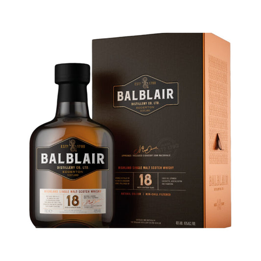 Scotch Whisky - Balblair 18YO Single Malt Scotch Whisky 700ml (ABV 43%)