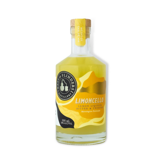 Liqueur - Bass & Flinders Limoncello Liqueur 500ml (ABV 28%)