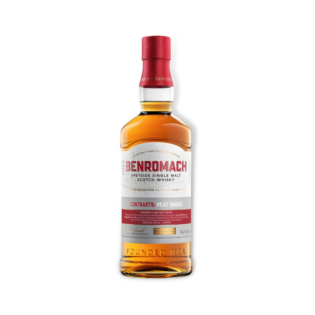 Scotch Whisky - Benromach Contracts: Peat Smoke Sherry Cask Single Malt Scotch Whisky 700ml (ABV 46%)