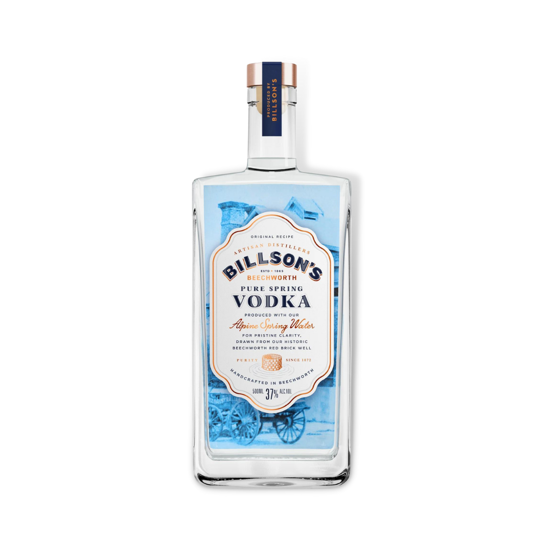 Australian Vodka -Billson's Pure Spring Vodka 500ml (ABV 37%)