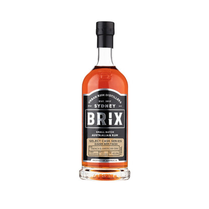 Dark Rum - Brix Select Cask Series Ginger Beer Finish Australian Rum 700ml (ABV 43%)