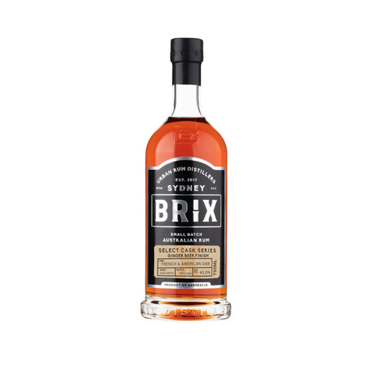 Dark Rum - Brix Select Cask Series Ginger Beer Finish Australian Rum 700ml (ABV 43%)