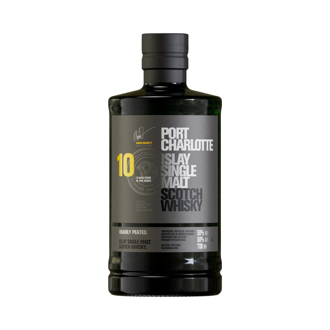 Scotch Whisky - Bruichladdich Port Charlotte 10YO Islay Single Malt Scotch Whisky 700ml (ABV 50%)