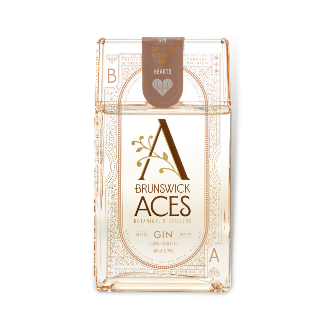 Australian Gin - Brunswick Aces Hearts Gin 700ml (ABV 40%)